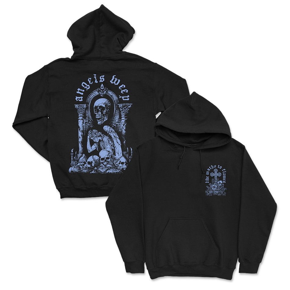 Like Moths To Flames - Angels Weep Hoodie - ブラック