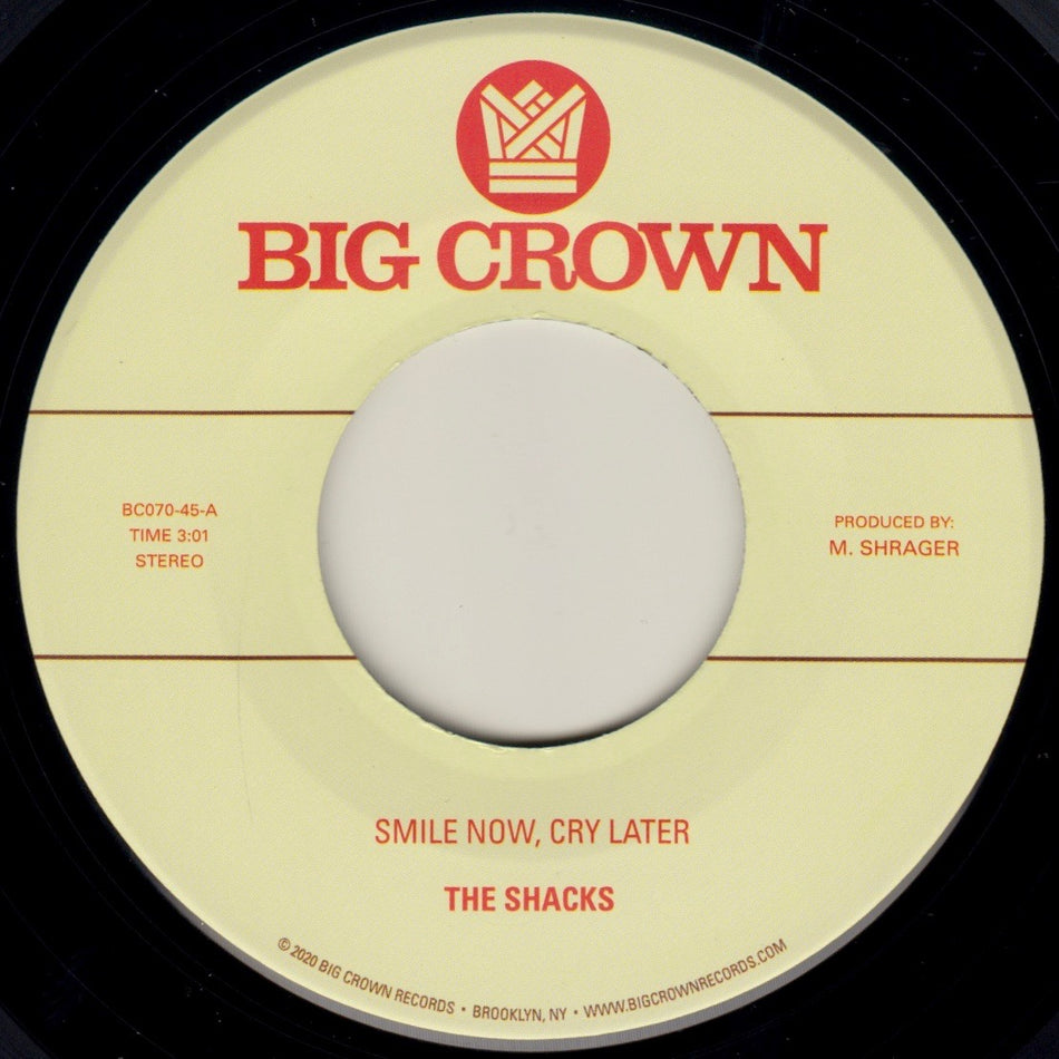 The Shacks / Brainstory – Smile Now Cry Later b/w Runaway (7”)