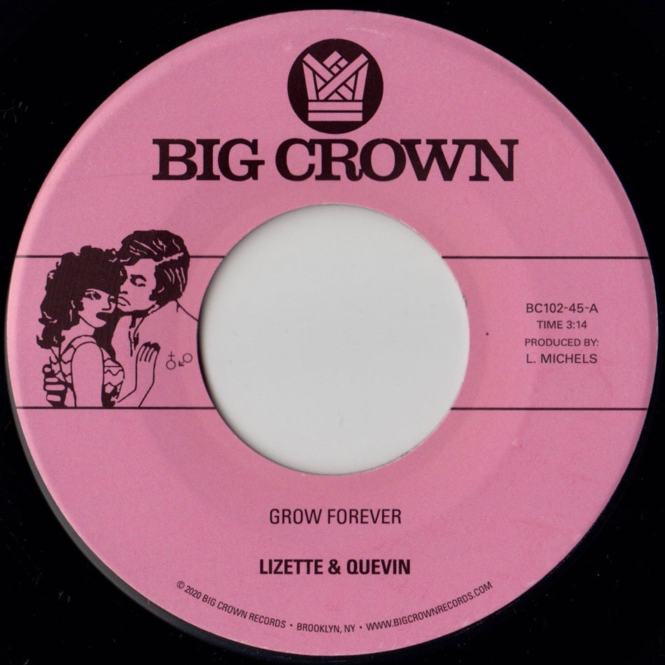 Lizette & Quevin – Grow Forever b/w Now It’s Your Turn To Sing (7-inch) / Black