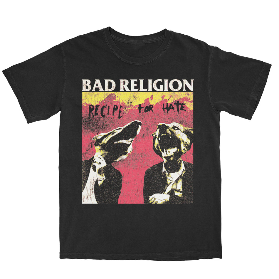 Bad Religion - Distressed Recipe for Hate Tee - ブラック