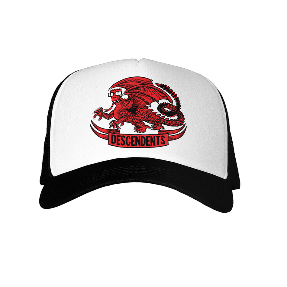 Descendents - Dragon Trucker Hat - White/Black