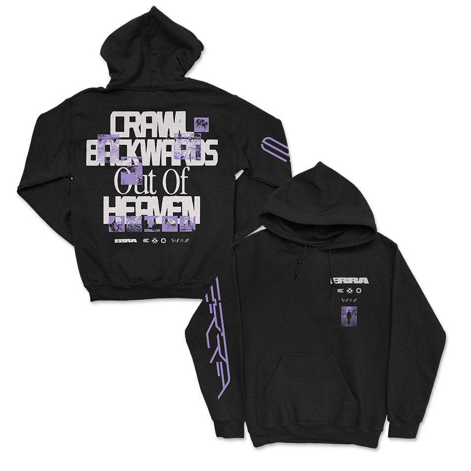 ERRA - CRAWL BACKWARDS OUT OF HEAVEN フーディー - ブラック