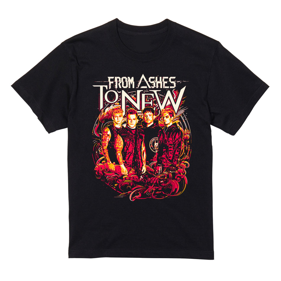 FROM ASHES TO NEW - BAND PHOTO TEE TEE (BLACK)