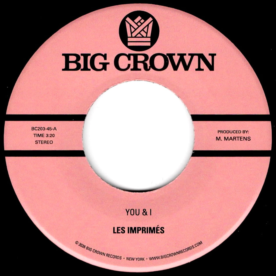 Les Imprimes – YOU & I b/w MISS THE DAYS feat AMA LI (Vinyl)
