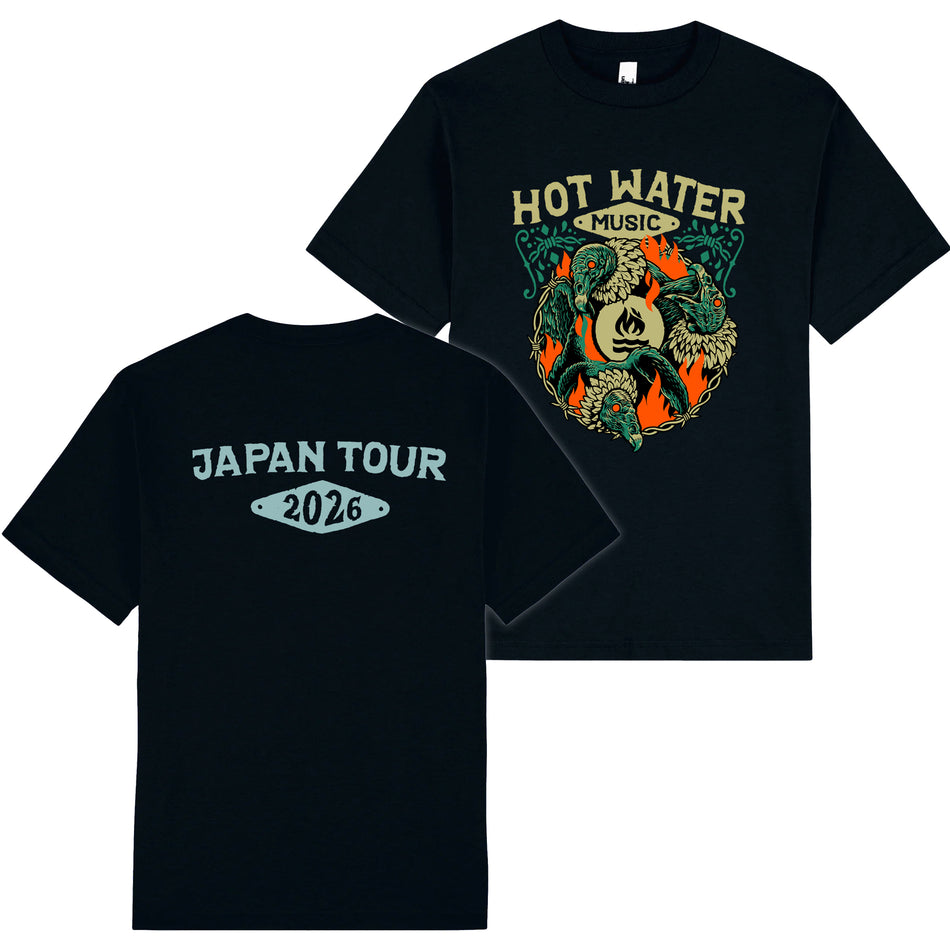 Hot Water Music - Japan Tour2026 - T shirts (ブラック）