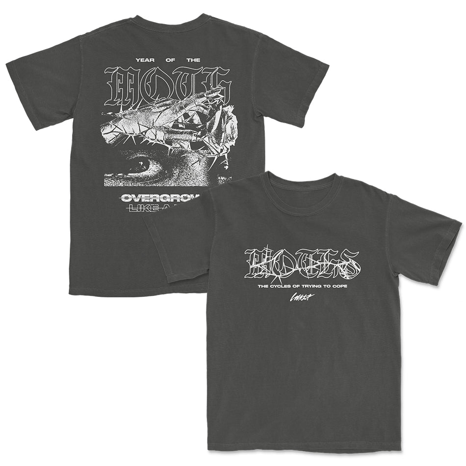 Like Moths To Flames - Overgrown T shirts - チャコール
