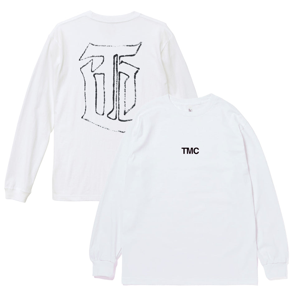 THE MURDER CAPITAL -LOGO Longsleeve T shirts - ホワイト