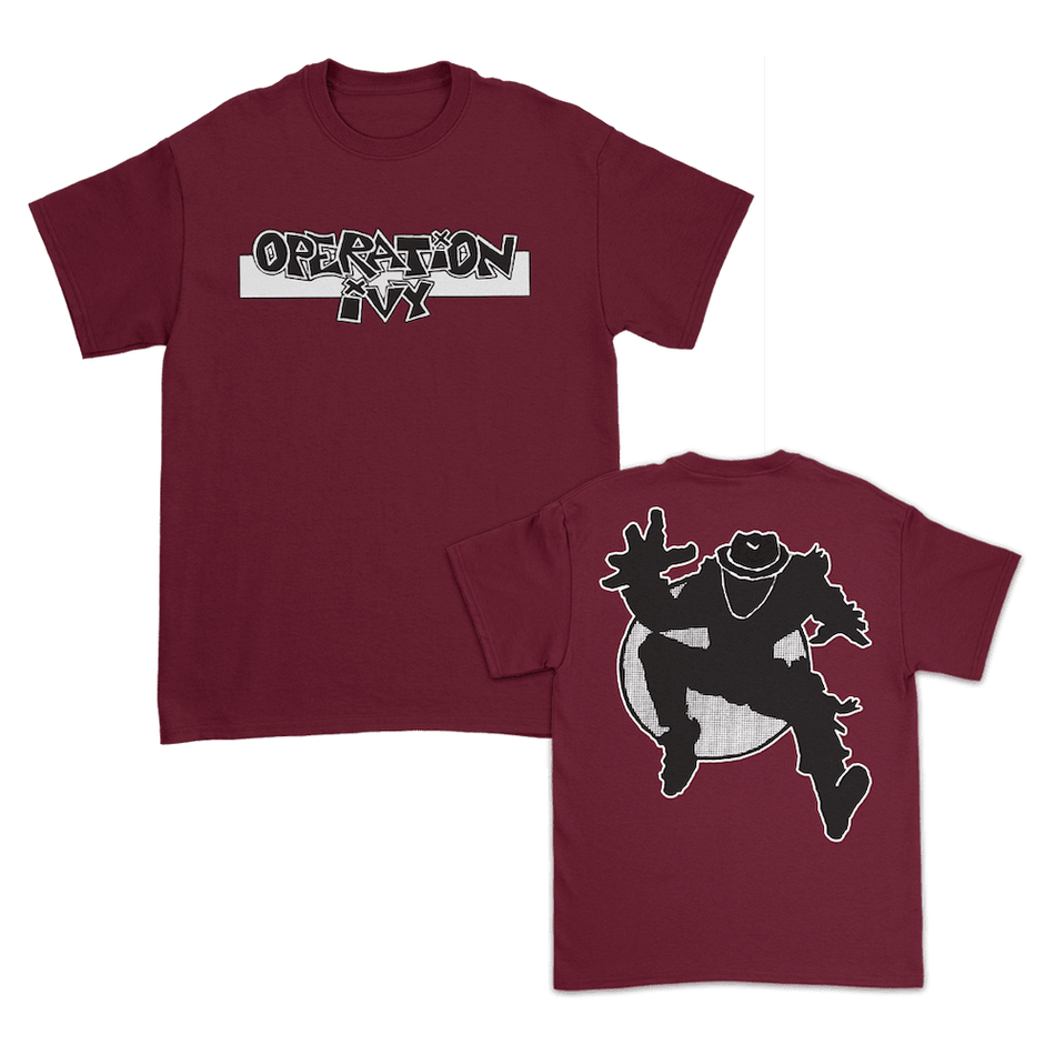 Operation Ivy - Logo Skank Man Tee バーガンディ – bandstore Operation Ivy - Logo Skank Man Tee バーガンディ – bandstore