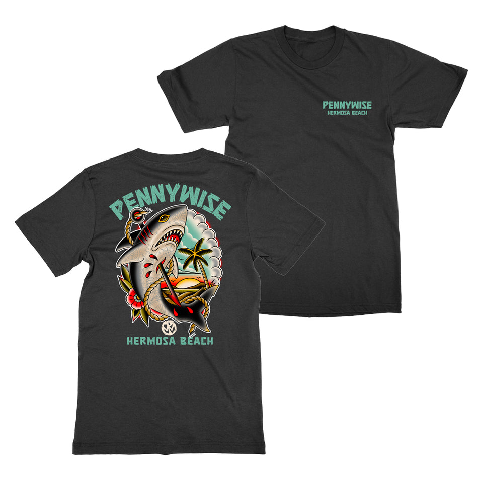 PENNYWISE  - Shark Tee - ブラック