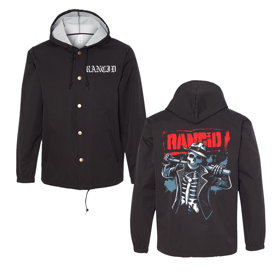 Rancid -Bo Knows Skele Tim WINDBREAKER - ブラック