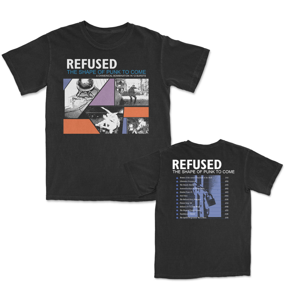Refused - The Shape of Punk to Come Cover Track List T Shirt - ブラック