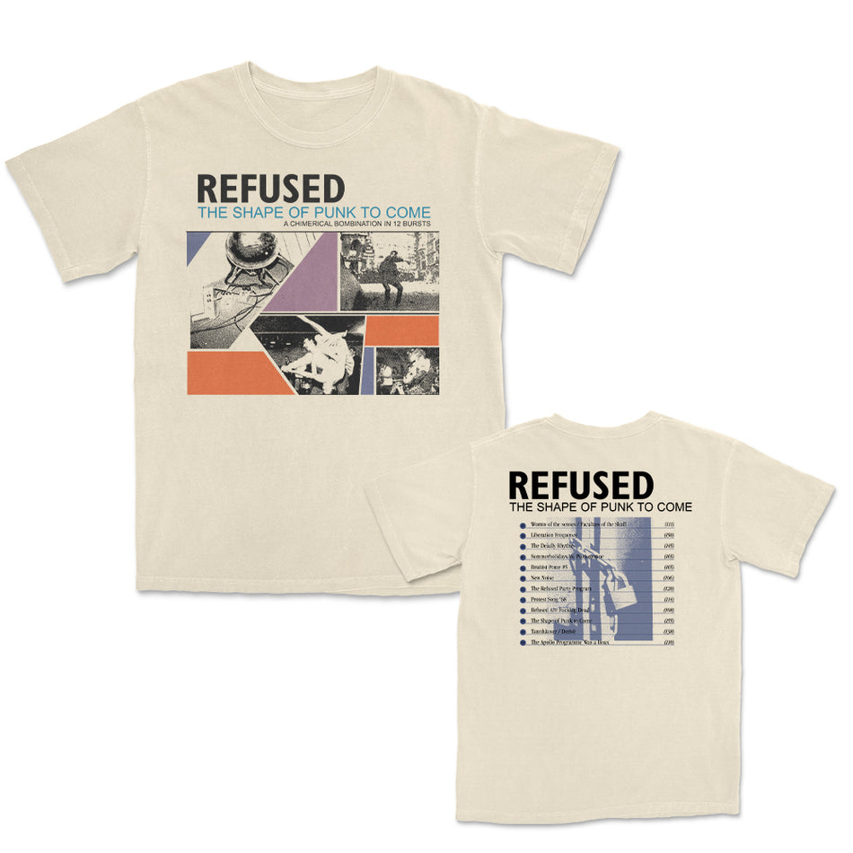 Refused - The Shape of Punk to Come Cover Track List T Shirt - ナチュラル