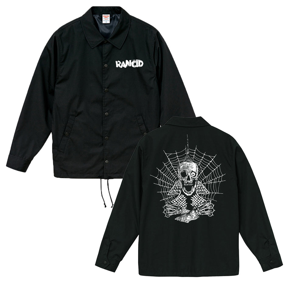 Rancid -Spiderweb coach jacket - ブラック