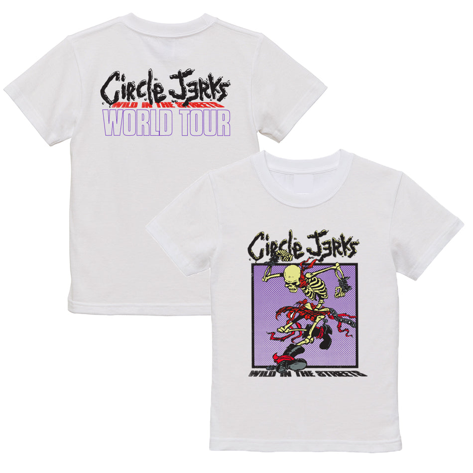 Circle Jerks (サークル・ジャークス) - Skeleton Skank ManツアーTシャツ (ホワイト)