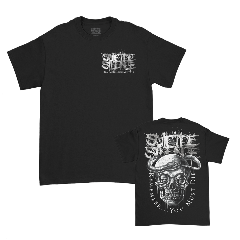 Suicide Silence - RYMD Snake Skull T Shirt Black