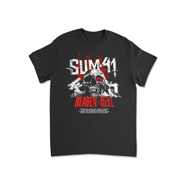 Sum41 - Skull Fire T-shirt(BLACK) - Tシャツ