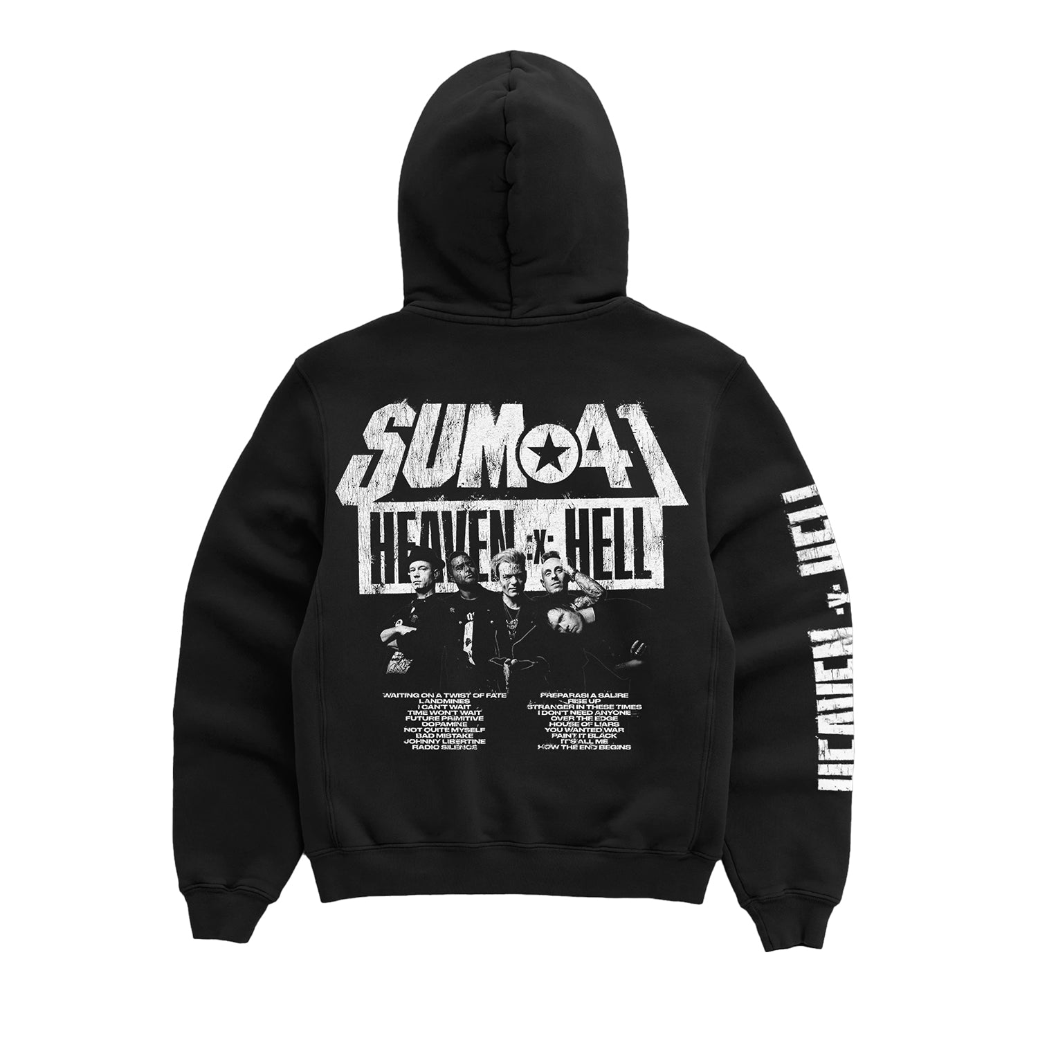 Sum41 - Tracklist Hoodie(BLACK) - フーディー