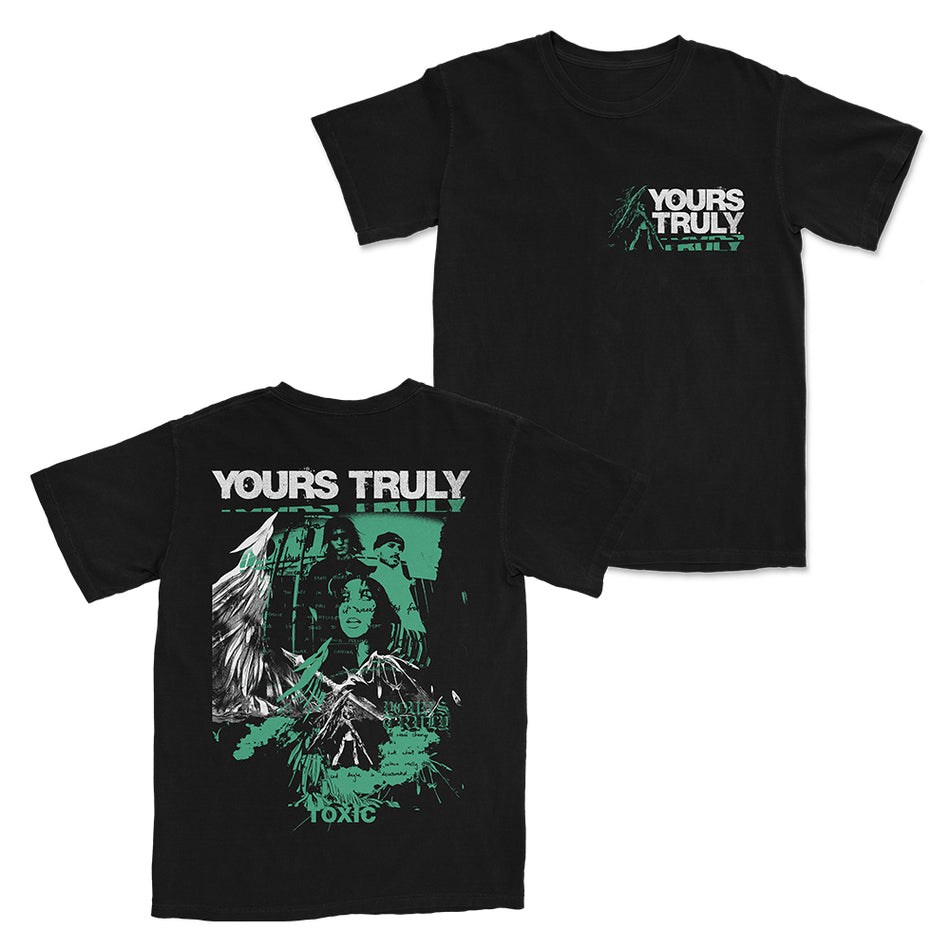 Yours Truly  - COLLAGE T shirts - ブラック