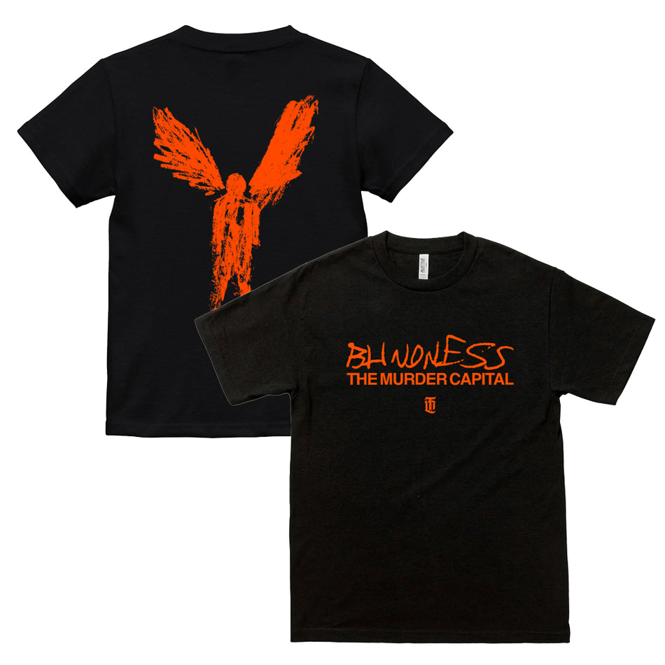 THE MURDER CAPITAL - BLINEDNESS  Orange T shirts - ブラック