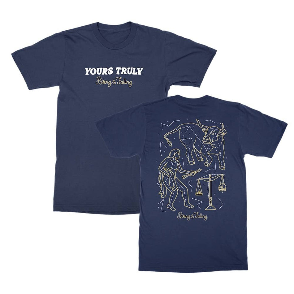 Yours Truly  - Rising & Falling - Tシャツ （ネイビー）