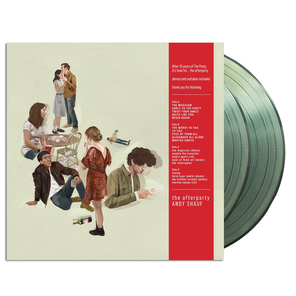 Andy Shauf The Party 10th Anniversary Edition coke bottle clear double vinyl mockup