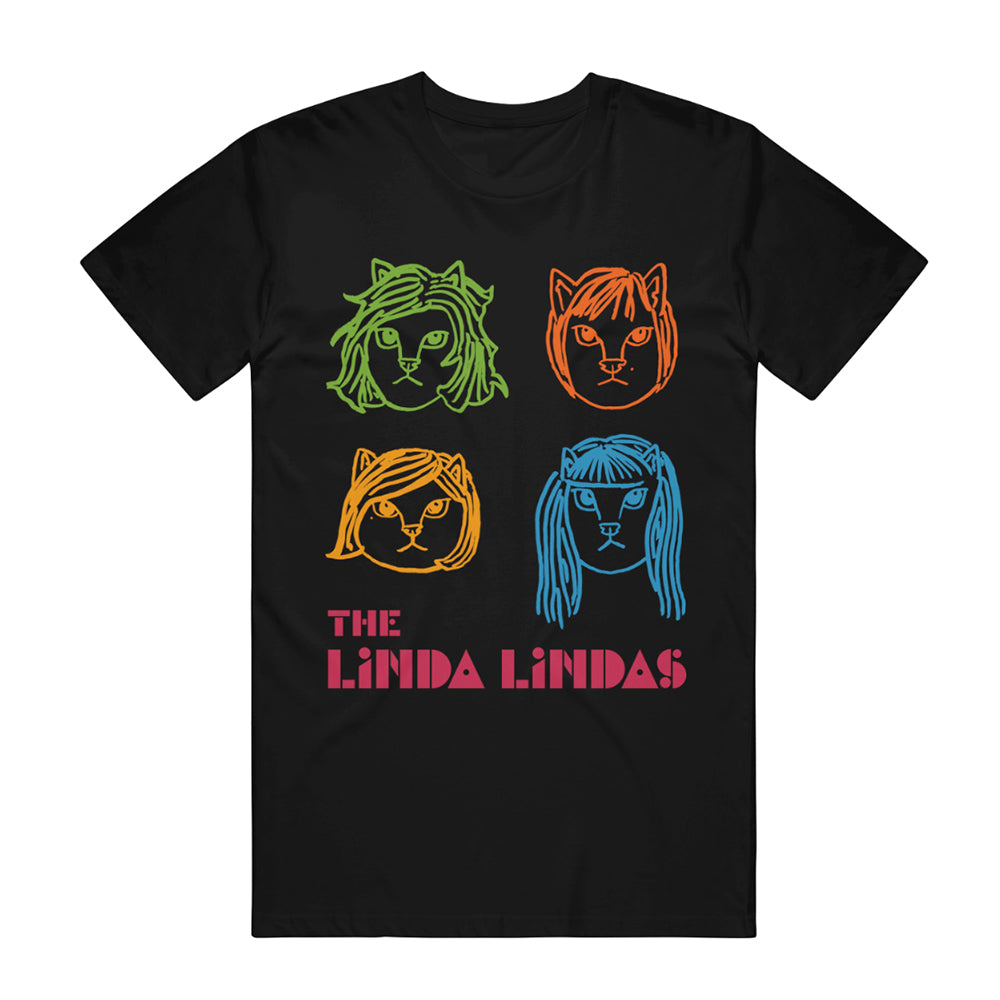 The Linda Lindas (ザ・リンダ・リンダズ) - Rebuild Tee - ブラック - Japan tour goods –  bandstore