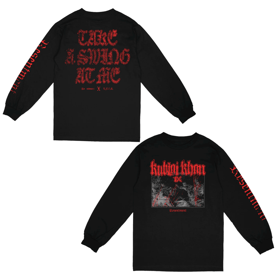 Kublai Khan TX - Take A Swing - Longsleeve Tee（ブラック）