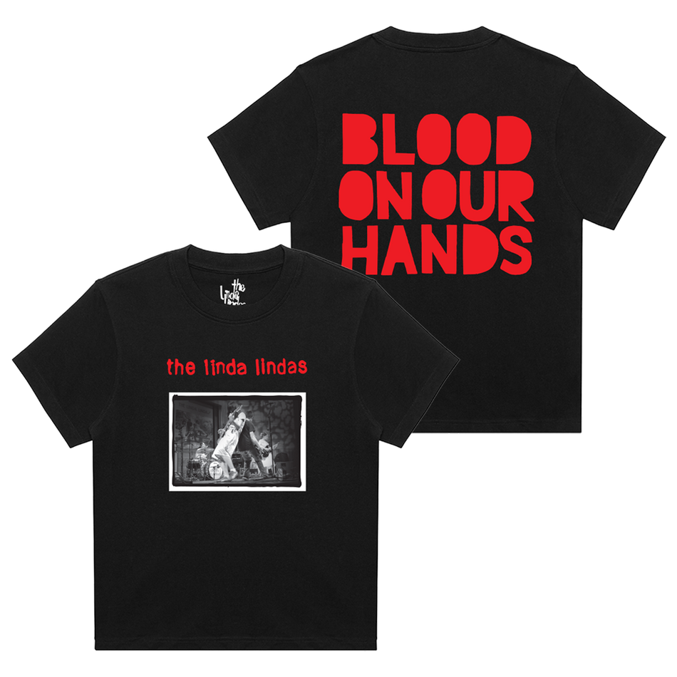 The Linda Lindas Blood On Our Hands Tee official overseas store mockup