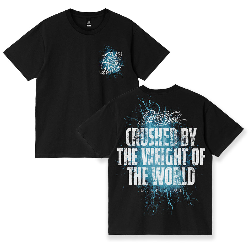 Parkway Drive -Deep Blue Crushed Tee - ブラック