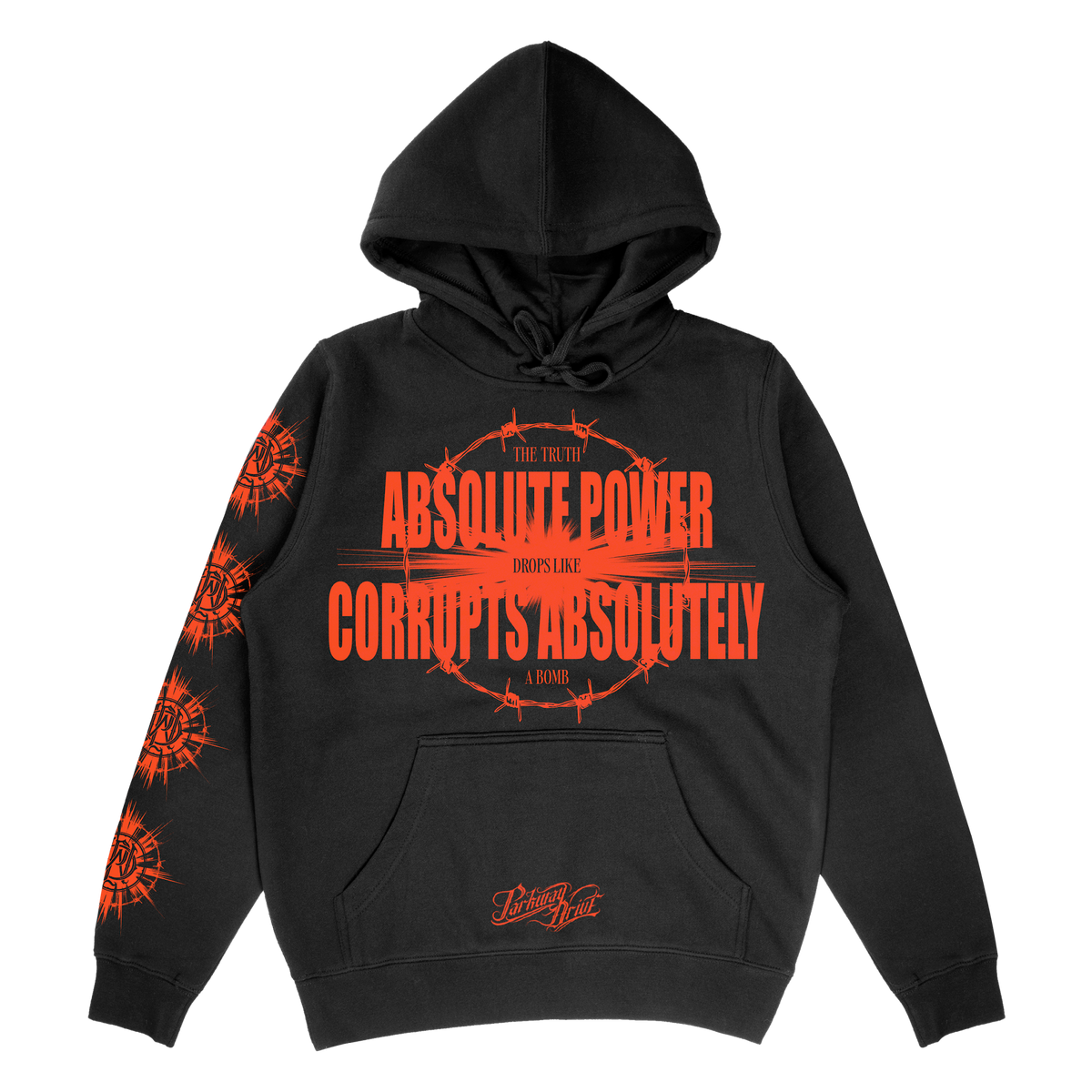 Parkway Drive - Absolute Power Hoodie - Black / Orange Print