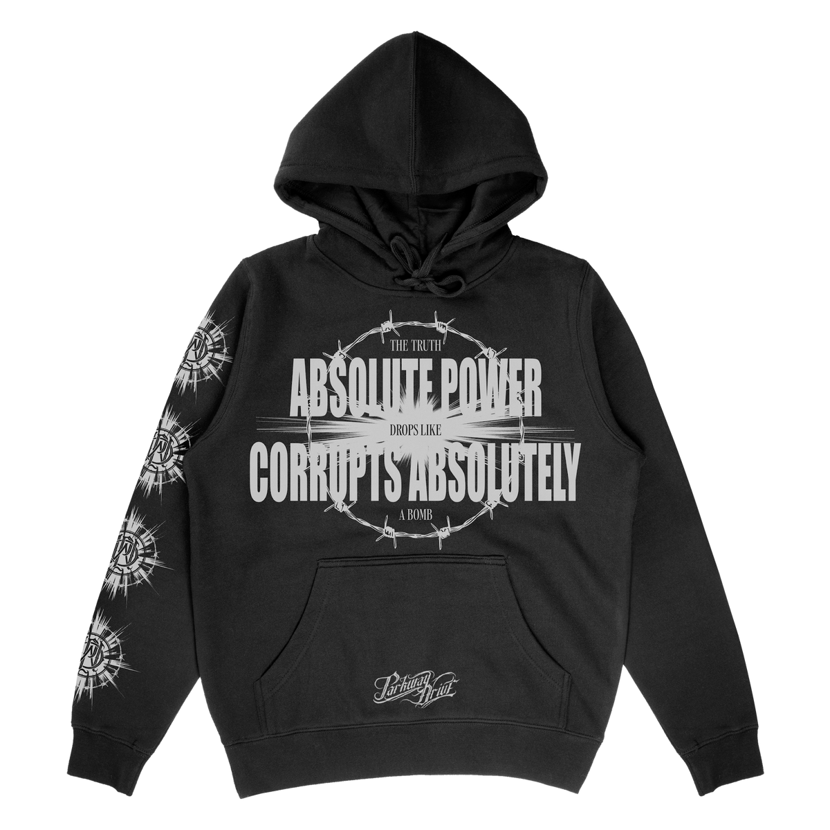 Parkway Drive - Absolute Power Hoodie - Black / White Print