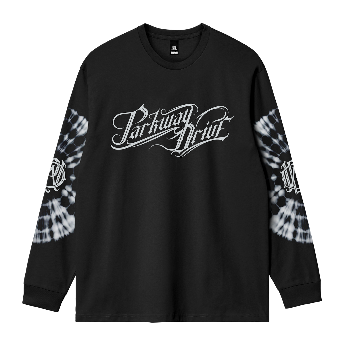 Parkway Drive - Script Logo Long Sleeve - Black / White Print