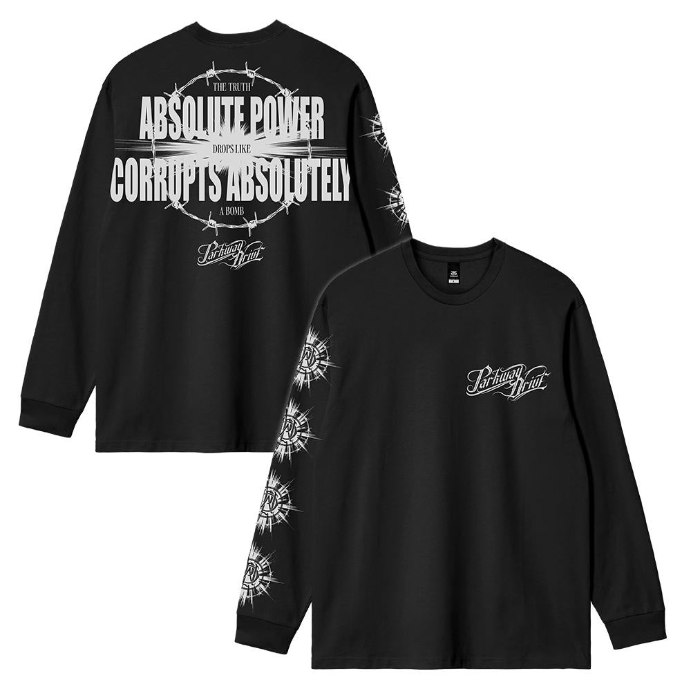 Parkway Drive - Absolute Power Long Sleeve - Black / White Print
