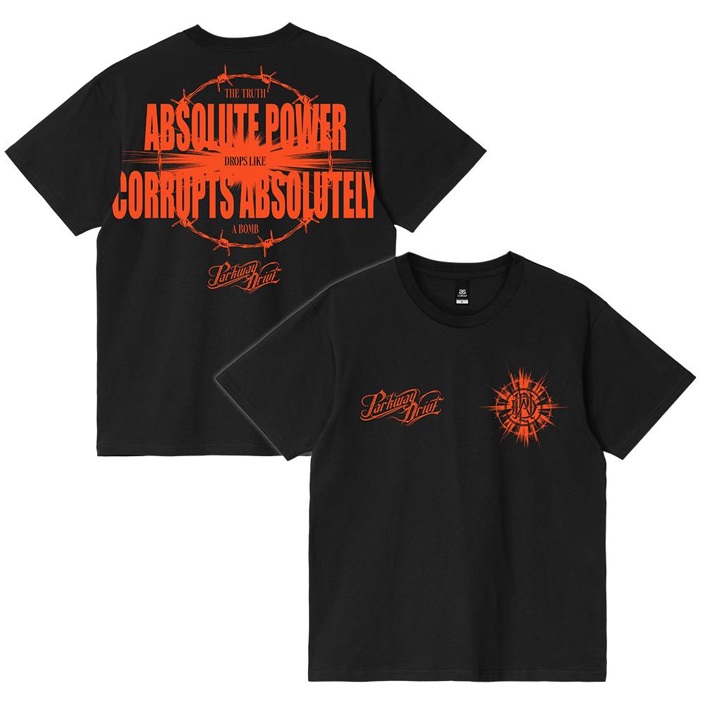 Parkway Drive - Absolute Power T-Shirt - Black / Orange Print