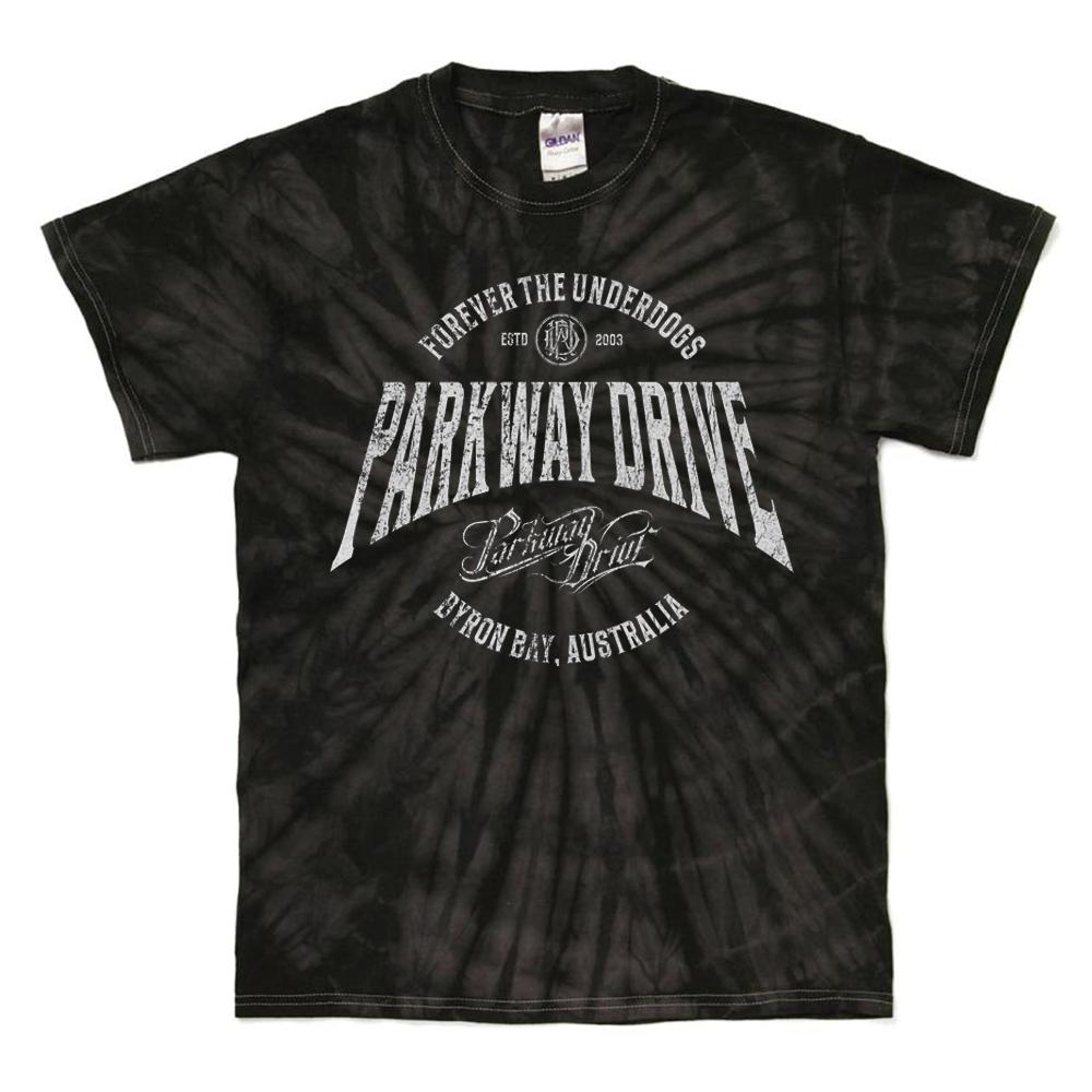Parkway Drive - Forever the Underdogs Tie-Dye T-Shirt - Black
