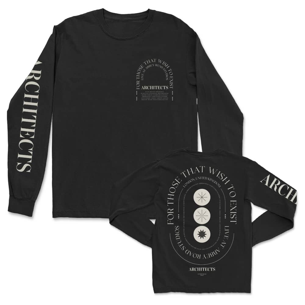 Architects (アーキテクツ)- FTTWTE Live At Abbey Road 長袖Tシャツ (ブラック)
