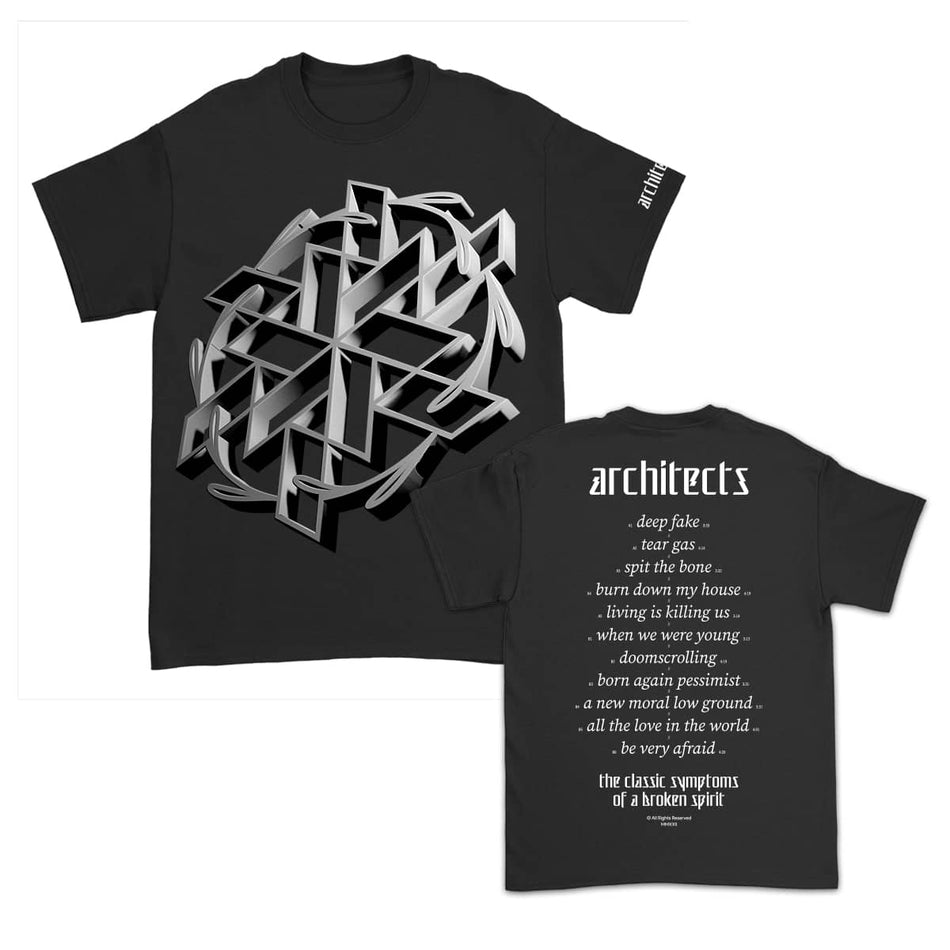 Architects (アーキテクツ)- Route 2 Tシャツ (ブラック)
