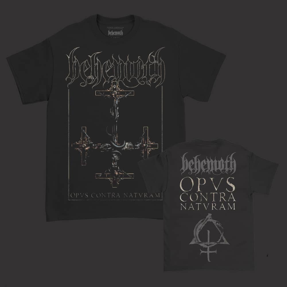 Behemoth (ベヒーモス)- Opvs Contra Natvram Cover Tシャツ (ブラック)