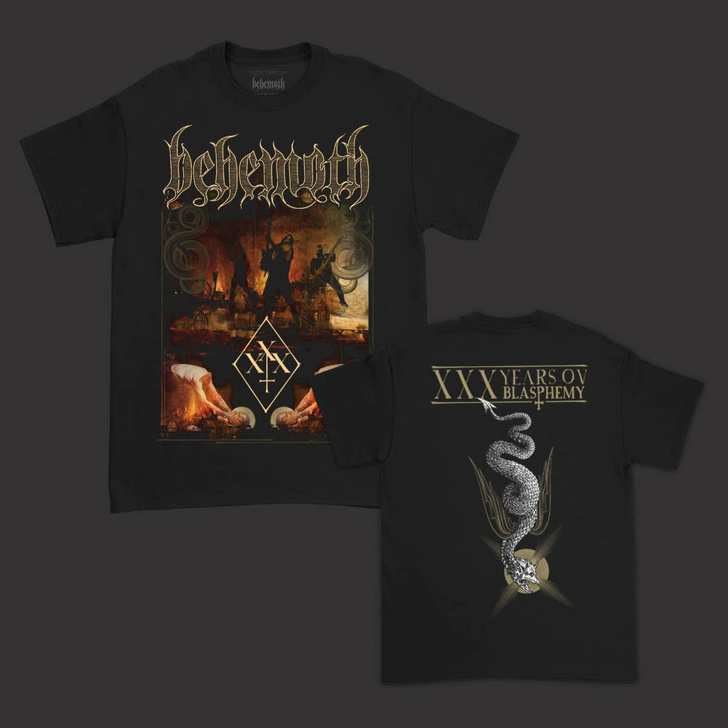 Behemoth (ベヒーモス)  - Xxx Years Ov Blasphemy Tシャツ (ブラック)