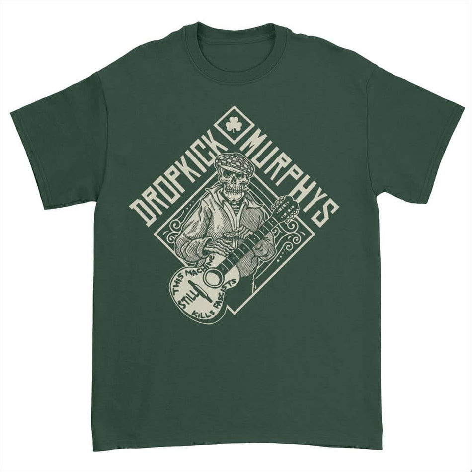 Dropkick Murphys - Skelly Cousin Tee Forest Green