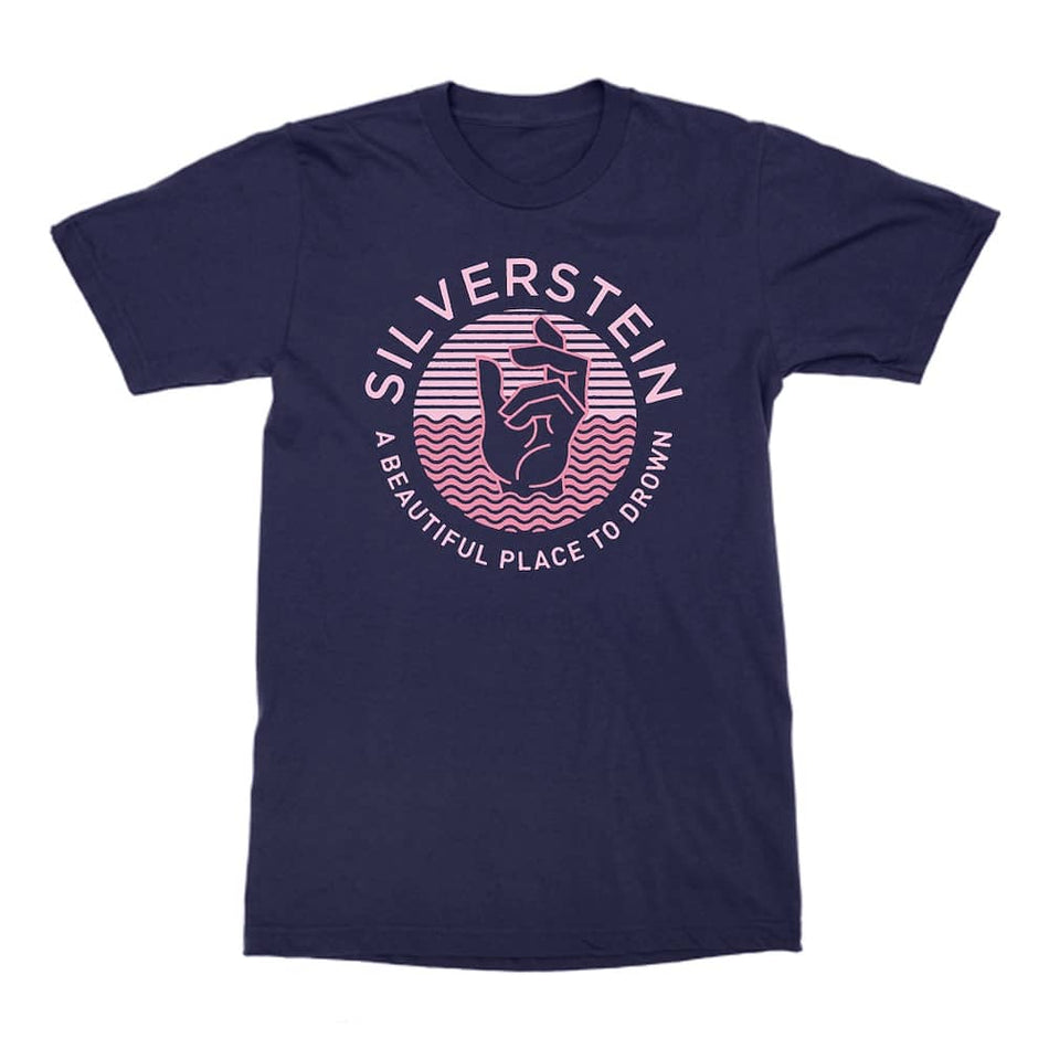 Silverstein Drowning Hand Tshirt -ネイビー