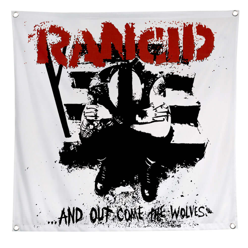 Rancid - ...And Out Come The Wolves Flag (輸入）